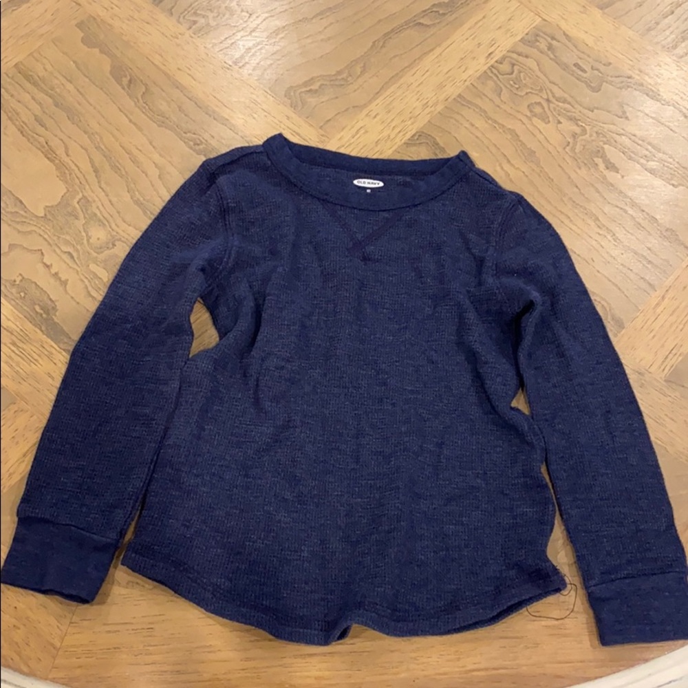 Kids Old Navy long sleeve navy shirt